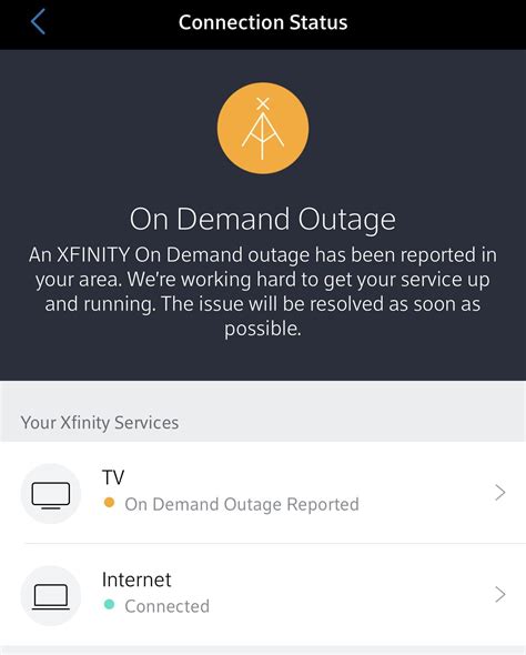 Is there an xfinity internet outage in my area - Jul 31, 2023 · Internet outage. My internet is offline. The xfinity app shows the following message: Your home internet is offline due to an outage being fixed in your area. I reported the outage and received back a text message saying there is no outage. But, I still don't have internet service and the app continues to give the outage being fixed message above. 